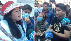 Proveedores impagos del hospital Honorio Delgado encararon a gobernadora de Arequipa