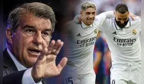 Presidente del Barcelona va a los vestuarios para encarar al árbitro tras caer en el clásico