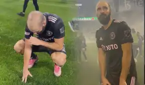 ‘Pipa’ Higuaín lloró desconsoladamente tras jugar su último partido como profesional
