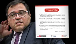 Ministerio de Justicia anunció que repondrá a Daniel Soria como procurador general del Estado