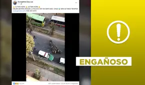 No, video de ataque a policías en Chile no es actual: fue grabado en 2020