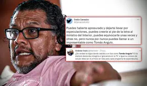 Usuarios critican a Tomás Angulo por desafortunados comentarios sobre el caso Gabriela Sevilla 