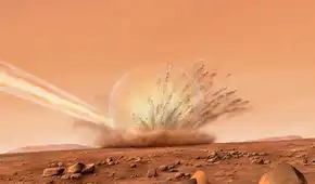 La NASA capta en vivo un potente impacto de meteorito en Marte