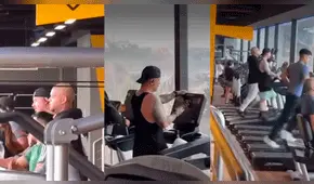 J Balvin se ejercitó en un conocido gimnasio de Lima, horas después de su concierto 
