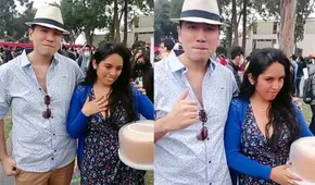 Pareja de jóvenes asiste a convención disfrazada de ‘Coki’ y ‘Charito’ de AFHS y causa emoción