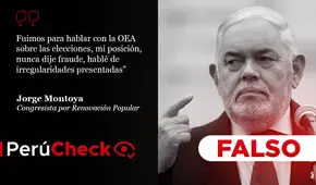 Es falso que el congresista Montoya nunca haya hablado de fraude electoral en la elección 2021