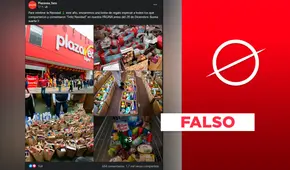 No, Plaza Vea no está enviando una bolsa de regalo especial por Navidad