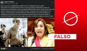 No existe evidencia de que Dina Boluarte sea hija de Wilfredo Mori