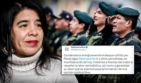 Defensoría del Pueblo condena "enérgicamente" agresión a periodista Paola Ugaz por la PNP