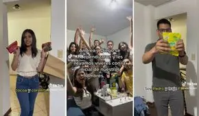 Pareja de jóvenes organiza fiesta tras independizarse y sus amigos los apoyan con regalos