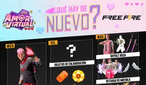 Free Fire: agenda semanal por Día de San Valentín, del 8 al 14 de febrero, con Royale Rosa