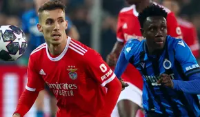 Benfica dio el golpe en Bélgica: venció 2-0 a Brujas por los octavos de la Champions League