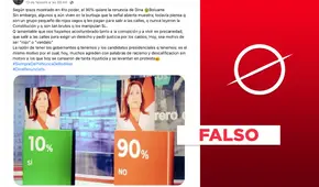 No, encuesta de Ipsos no reportó que el 90% pide la renuncia de Dina Boluarte
