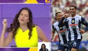Lorena Álvarez cantó como Shakira y celebró el triunfo de Alianza Lima: "Otra vez perdió la 'U'"