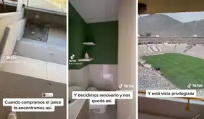 Peruanos compran un palco en el Estadio Monumental, lo remodelan y el resultado final se hace viral