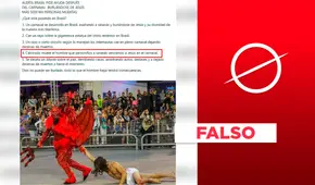Carnaval de Brasil: hombre que actuó de diablo en 2019 no murió “calcinado”