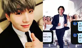 "Yoongi, cásate conmigo": idols de BTS 'proponen' matrimonio a Suga y alborotan a fans ARMY "Yoongi, cásate conmigo": idols de BTS 'proponen' matrimonio a Suga y alborotan a fans ARMY