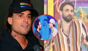 “Amor y fuego” recordó la vez que Gino Assereto le dio 2 besos a ‘Peluchín’ y jugaron carita a carita