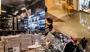 Open Plaza quedó inundado por lluvias torrenciales en Piura Open Plaza quedó inundado por lluvias torrenciales en Piura