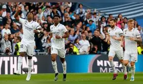 ¡Volvió al triunfo! Real Madrid goleó 3-1 a Espanyol y sigue con vida en la LaLiga Santander