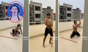 Joven aprovecha la lluvia en Piura y baila "Umbrella" de Rihanna: "¿Quién te conoce, Tom Holland?"