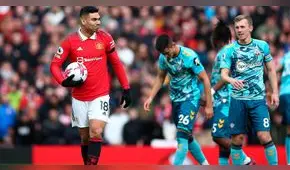 Manchester United empató 0-0 ante Southampton y se aleja del título de la Premier League