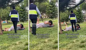 Pareja es captada en comprometedora escena y serenazgo los interviene: "El amor en tiempos de misios"