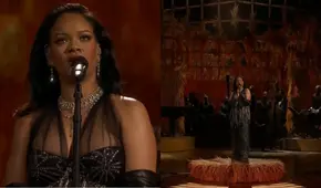 Rihanna cantó "Lift me up" de "Black Panther" en la ceremonia de los Oscar 2023