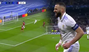 ¡Todo está consumado! Benzema marcó el 1-0 de Real Madrid y eliminó a Liverpool de la Champions