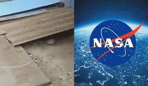 "Lo busca la NASA": peruano usa peculiar truco para evitar inundación de su casa por intensas lluvias