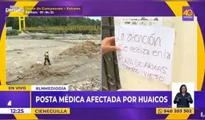 Huaico en Cieneguilla: personal de posta atiende a heridos en plaza de Armas tras quedar sin luz