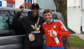 ¡'Cuto' Guadalupe y Thomas Müller juntos! El más grande 'crossover' en la previa del Perú vs. Alemania
