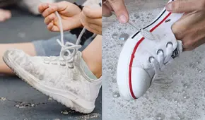 ¿Se percudieron tus zapatillas blancas? Estos 3 trucos te permitirán dejarlas como nuevas