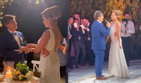 Maritere Braschi: su esposo le cantó "Entra en mi vida", de Sin Bandera, en su boda