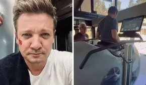 Jeremy Renner continúa rehabilitación tras accidente: actor se recupera sobre caminadora antigravedad