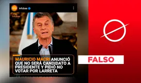 Mauricio Macri: Infobae no reportó que expresidente de Argentina pidió  “no votar” por Rodríguez Larreta en elecciones de 2023