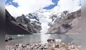 Laguna de Upisqocha está en riesgo de desbordarse Laguna de Upisqocha está en riesgo de desbordarse