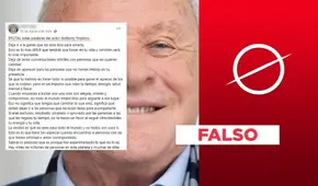 Anthony Hopkins no es autor del texto titulado “Deja ir a la gente que no está lista para amarte”
