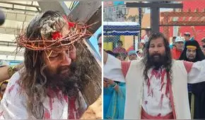 Semana Santa: 'Cristo Cholo' realiza vía crucis por cerro San Cristóbal acompañado de fieles