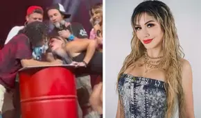 Carlos Vílchez BESA a Claudia Serpa durante show EN VIVO de “Noche de patas” y ella reacciona