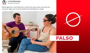 No, "raya blanca" en foto de Pablo Iglesias e Irene Montero no es cocaína