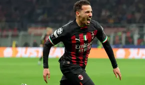 ¡Llave abierta! AC Milan derrotó 1-0 a Napoli por la ida de los cuartos de final de la Champions