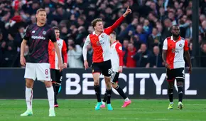 Con Marcos López: Feyenoord ganó 1-0 a Roma y saca medio boleto para la 'semis' de la Europa League