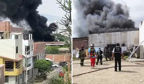 Fuerte incendio consume almacén de la Universidad Nacional de Trujillo