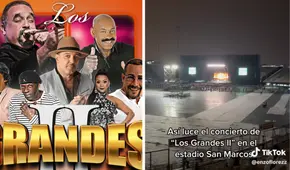 Usuarios muestran vacío el Estadio San Marcos tras concierto de Los Grandes ll: “Melcochita dijo 'no vayan'”