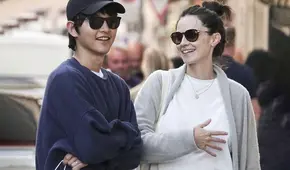 Song Joong Ki y su esposa embarazada pasean enamorados en Roma: "Se le ve la barriguita"