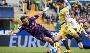 Gianluca Lapadula anotó golazo a Buffon: el 'Bambino' dejó en el suelo al arquero italiano