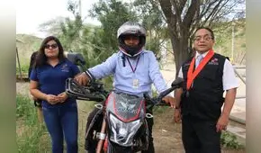 Corte de Sullana busca fortalecer labores de notificación con entrega de motocicleta