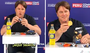 Lochlyn Munro, actor de “¿Y dónde están las rubias?”, prueba dulces peruanos: “Muy bueno"