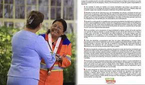 Isabel Cortez se defiende de críticas tras condecoración: "No significa que yo crea en Dina Boluarte"